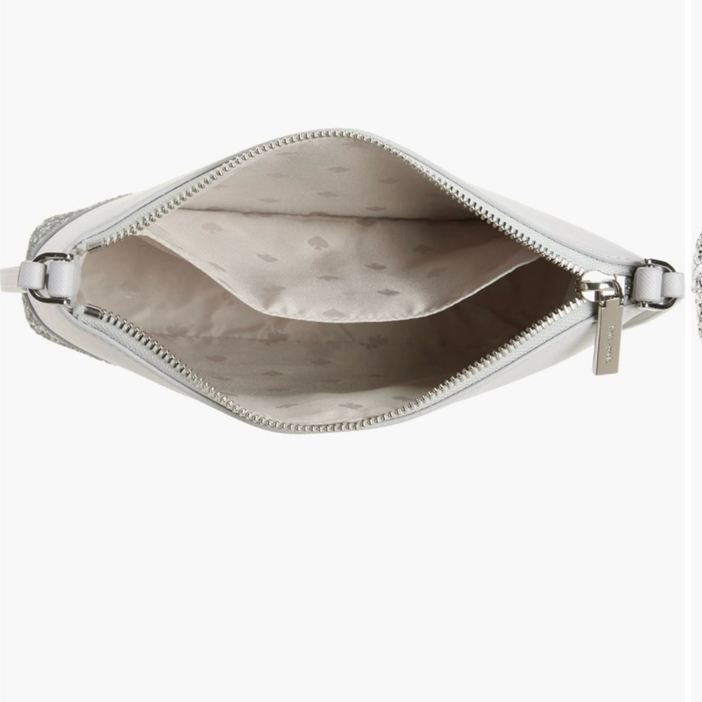 Kate Spade Glitter Flash Crossbody Gray NWT - Picture 5 of 7